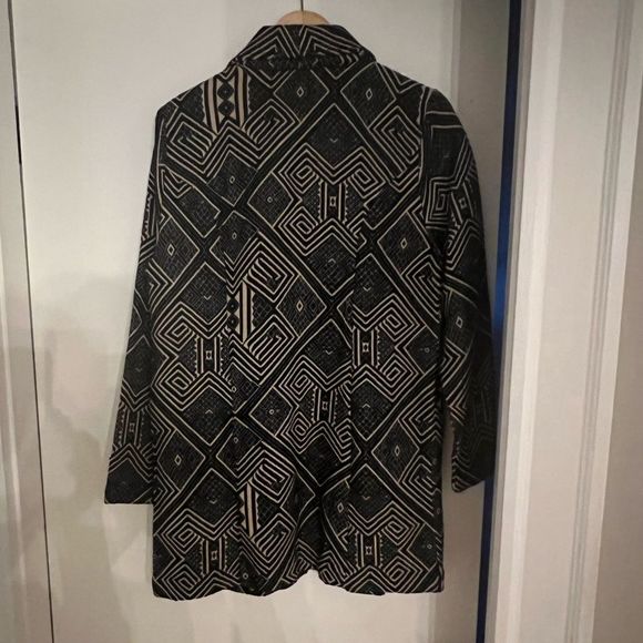 Territory Ahead Lightweight Black/Tan Patterned Jacket Size Medium - Picture 3 of 12